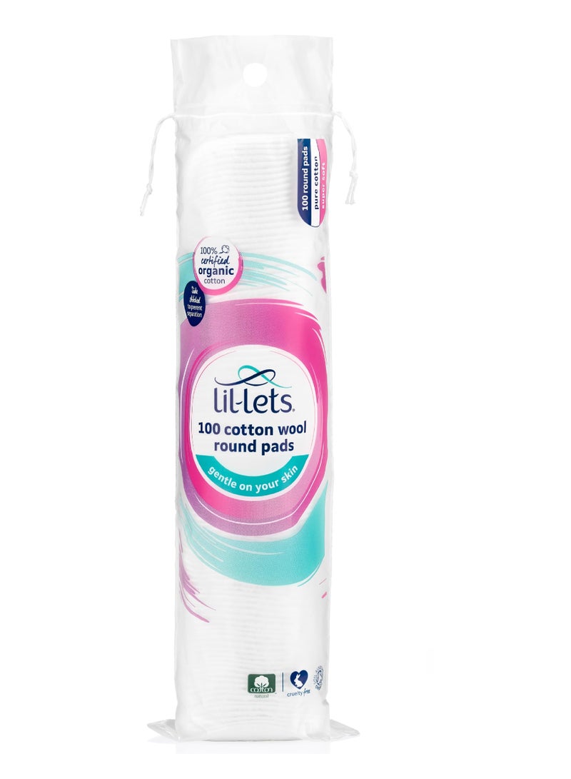 Lil-Lets وسادات قطن ليلتس الدائرية 100 قطعة