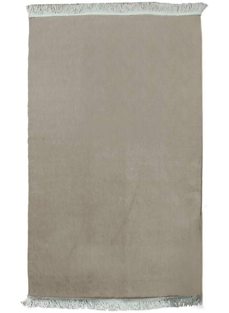 سندس سجادة صلاة ذهبية  تصميم أنيق وفخم بحجم كبير ومريح مغطاة بقماش ناعم ومحكم من أجود أنواع القطن. - Image 2