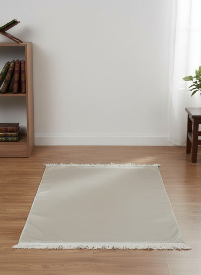 سندس سجادة صلاة ذهبية  تصميم أنيق وفخم بحجم كبير ومريح مغطاة بقماش ناعم ومحكم من أجود أنواع القطن. - Image 4