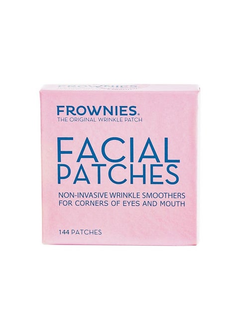 Frownies Facial Patches for Wrinkles on the Corner of Eyes & Mouth - Hypoallergenic Anti-Wrinkle Face Tape - Wrinkle Patch to Smooth & Soften Crow’s Feet & Smile Lines - For Overnight Use, 144 Patches