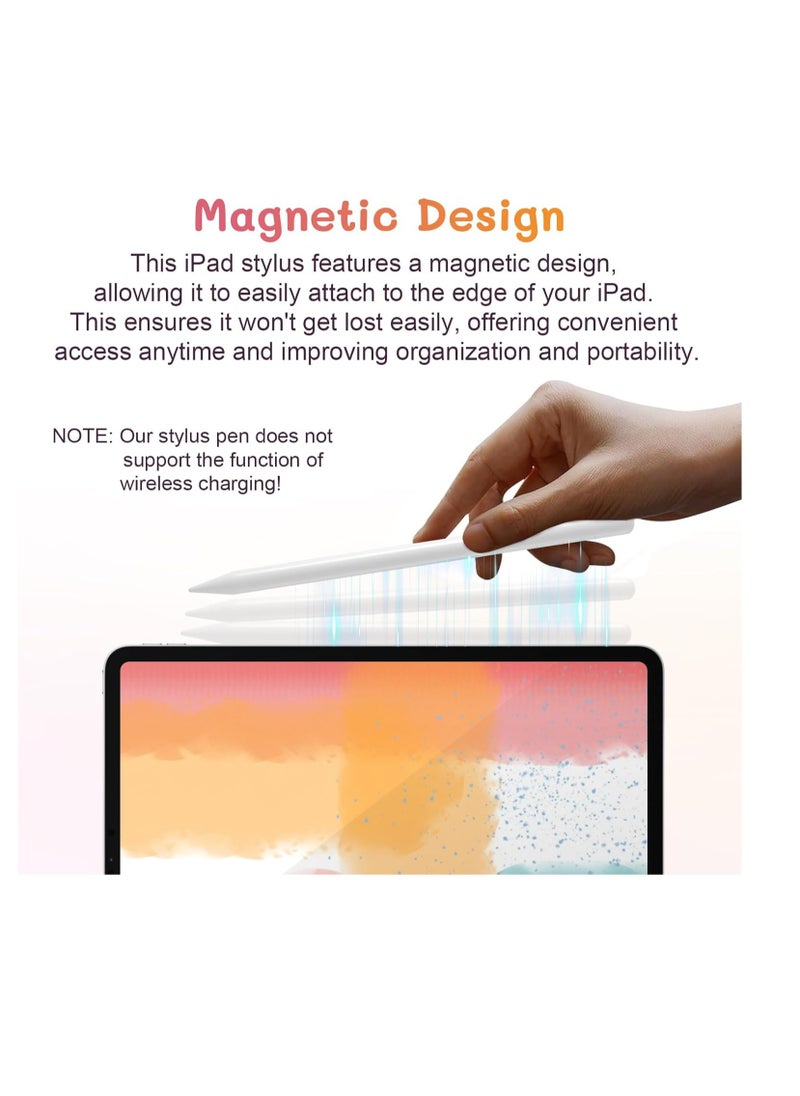 Generic - Stylus Pen for iPad with Palm Rejection, 2nd Generation Compatible with iPad Pro 11/12.9 inch (2018-2023), iPad 10th-6th Gen, iPad Mini 5th/6th Gen, iPad Air 3rd-5th Gen - Image 1