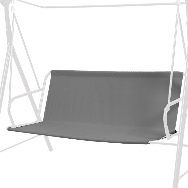 Outdoor Porch Patio Swing Seat Cover 600D Thickened Oxford Waterproof Swing Cushion Protection Covers Replacement for Outdoors Garden Yard Furniture Chairs Gray 582x197x197