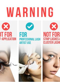 Stacy Lash Crystal Clear Eyelash Extension Glue Stacy Lash (0.17fl.oz/5ml)/1 Sec Drying Time/Retention – 8 Weeks/Transparent Adhesive/Professional Supplies  - Image 2