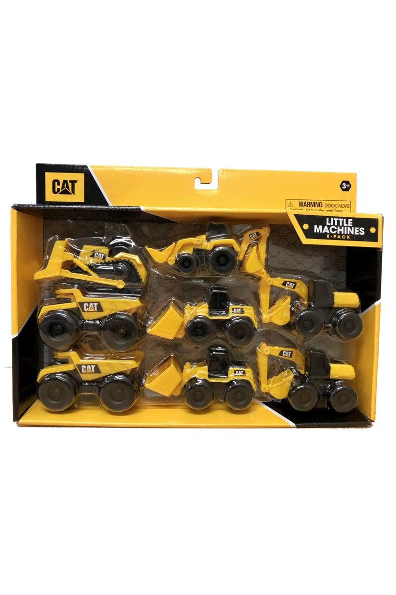 CATERPILLAR CAT Machines Mini Construction Vehicle 3-Inches 8-in-1 Pack | Dump Truck, Wheel Loader, Bulldozer, Backhoe & Excavator | Collectible Play Vehicle for Kids - Image 2