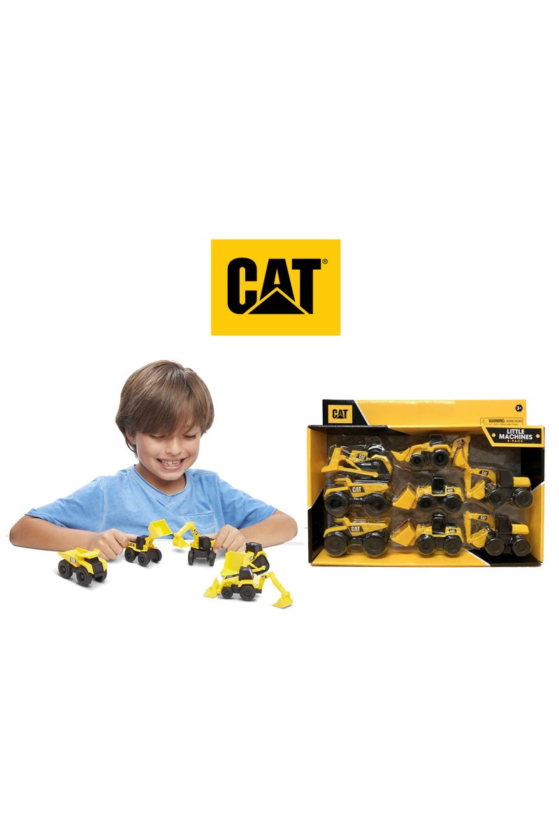 CATERPILLAR CAT Machines Mini Construction Vehicle 3-Inches 8-in-1 Pack | Dump Truck, Wheel Loader, Bulldozer, Backhoe & Excavator | Collectible Play Vehicle for Kids - Image 3