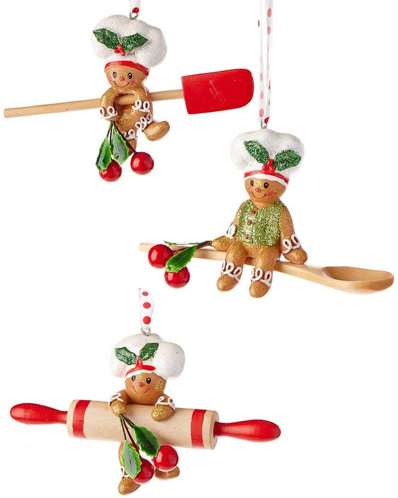 Kurt S. Adler Kurt Adler 4-Inch Gingerbread Baking Tool Ornaments - Image 1