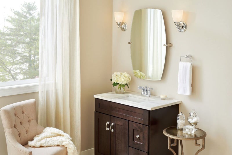 Moen Dartmoor Chrome Traditional Two Handle Centerset Bathroom Sink Faucet, 6802 - Image 3
