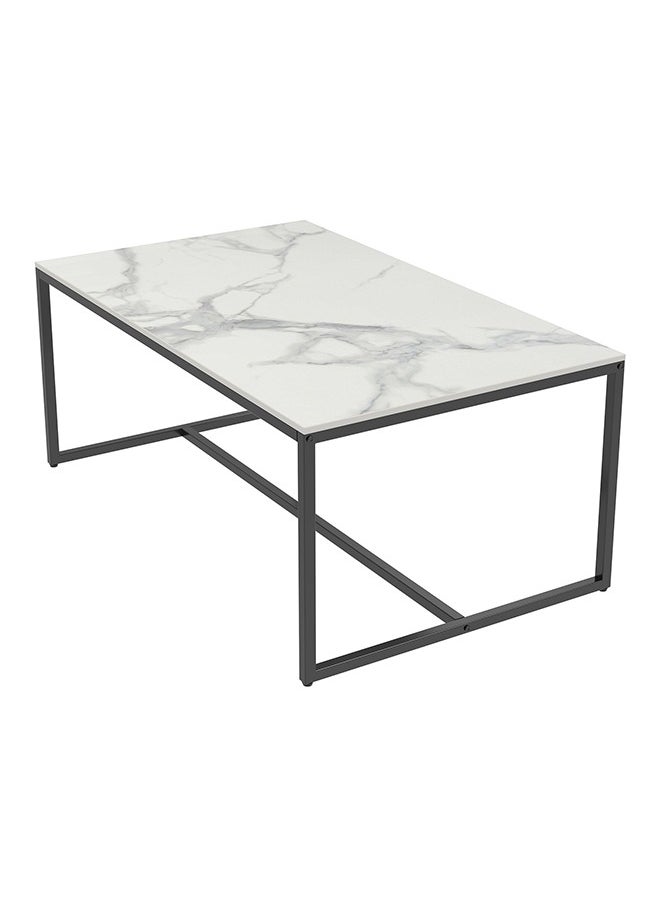 Generic - Sintered Stone Coffee Table Modern Center Table for Living Room Sofa Side Table Set with Metal Frame Corner Tea Table Furniture for Home Storage Decor - Image 1