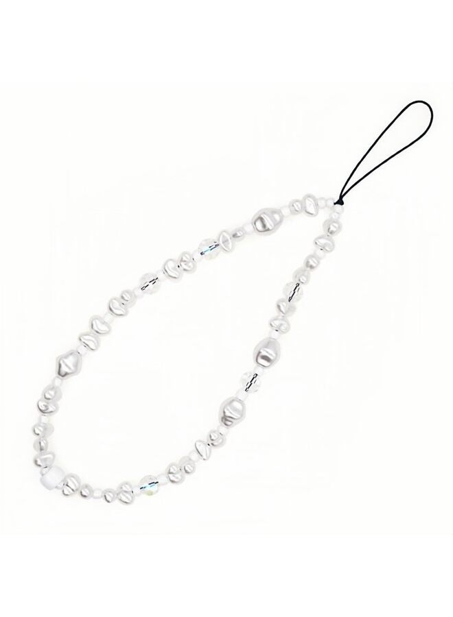 Beaded Phone Charm Kawaii Handmade Acrylic Phone Lanyard Wrist Strap for Camera Bag Keychain Charm, 1, Plastic, No Gemstone - Image 1