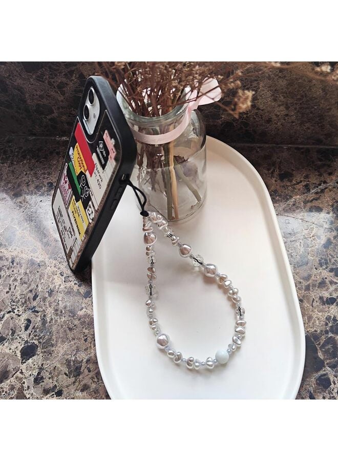 Beaded Phone Charm Kawaii Handmade Acrylic Phone Lanyard Wrist Strap for Camera Bag Keychain Charm, 1, Plastic, No Gemstone - Image 4