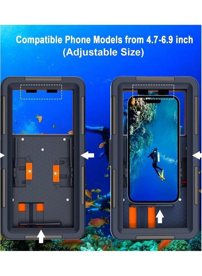 IP68 Waterproof Case for IPhone 16/Plus/Pro/Pro Max,Universal Diving Underwater Phone Case,Sealed Photography Protective Cover Suitable Swimming u0026 Snorkeling  - Image 3