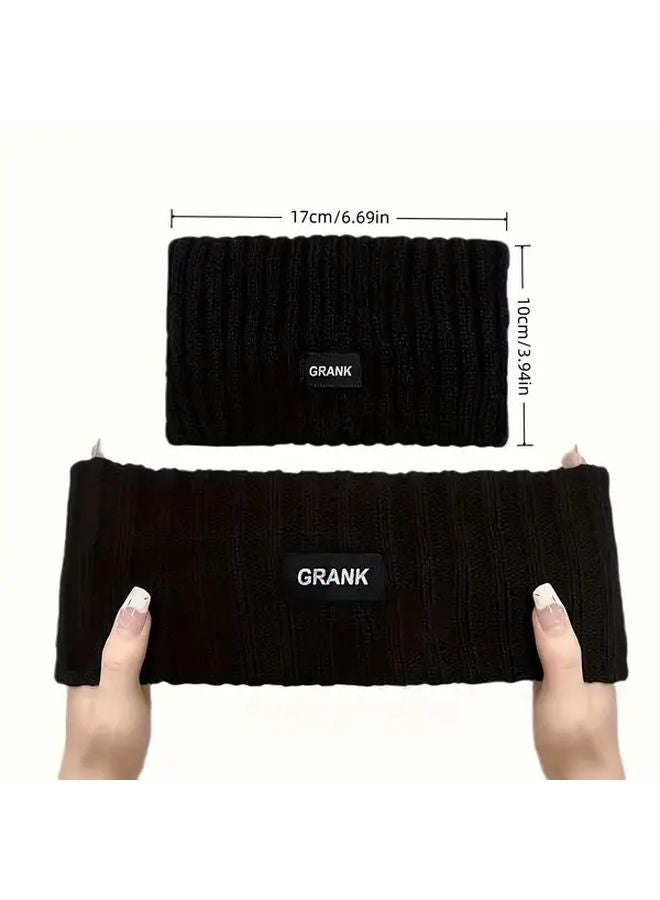 3Pcs Black Gray Khaki Headbands for Autumn Winter Comfortable Breathable Sports Headwear - Image 4