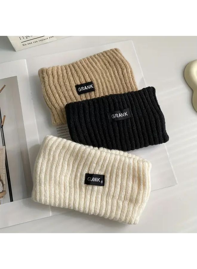 3Pcs Black Gray Khaki Headbands for Autumn Winter Comfortable Breathable Sports Headwear - Image 3
