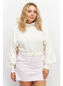 PUMA Women Sportswear Fit Long Sleeve Training Hoodies, Off White  - Image 1