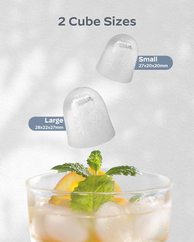 Silonn Ice Maker Countertop, Stainless Steel Portable Ice Machine with Carry Handle, Self-Cleaning Ice Makers with Basket and Scoop, 9 Cubes in 6 Mins, 26 lbs per Day - Image 4