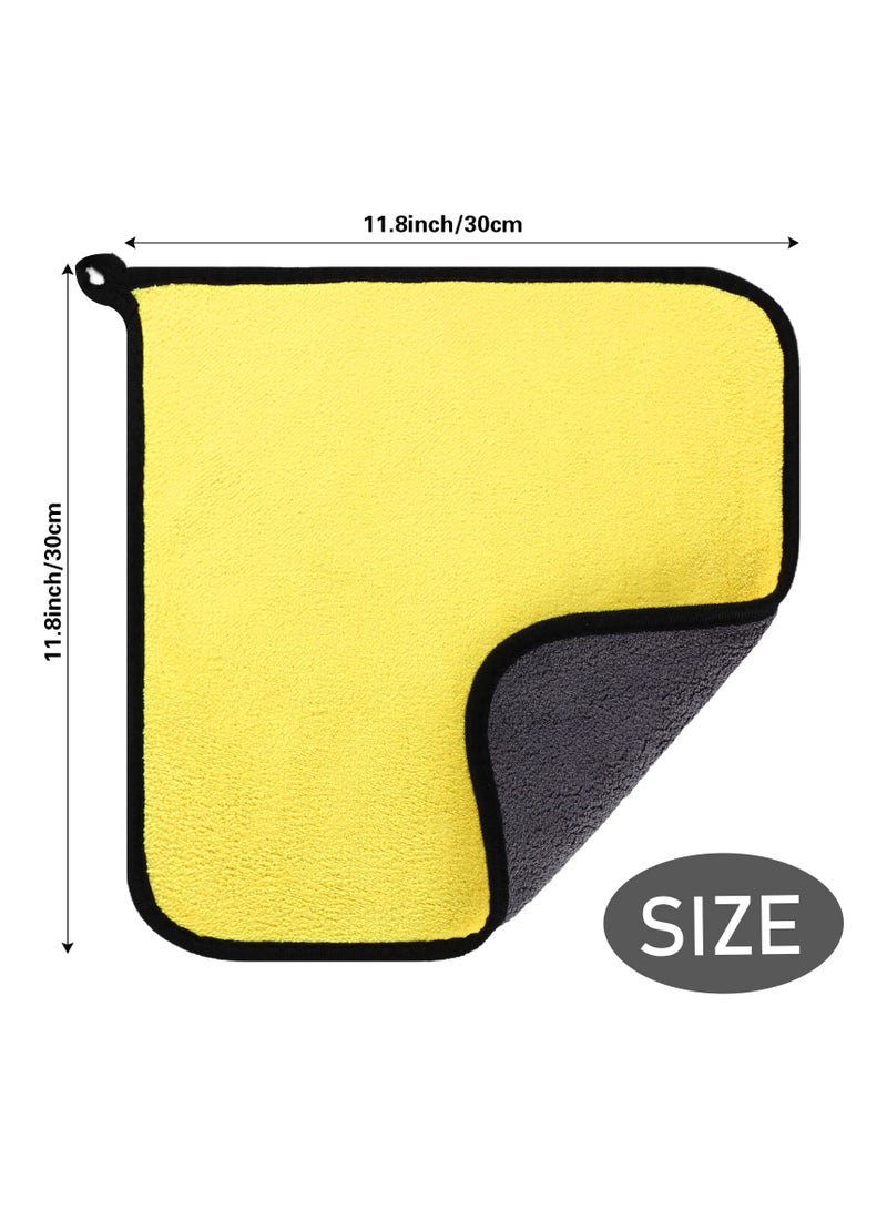 50 قطعة ألياف صغيرة تجفيف المناشف كمية كبيرة لغسل السيارات تنظيف السيارات التفاصيل التلقائية تجفيف الملابس لغسل السيارات، تنظيف منزلي، تجفيف PET، 400 GSM 12 × 12 بوصة (30 × 30 سم) - Image 4