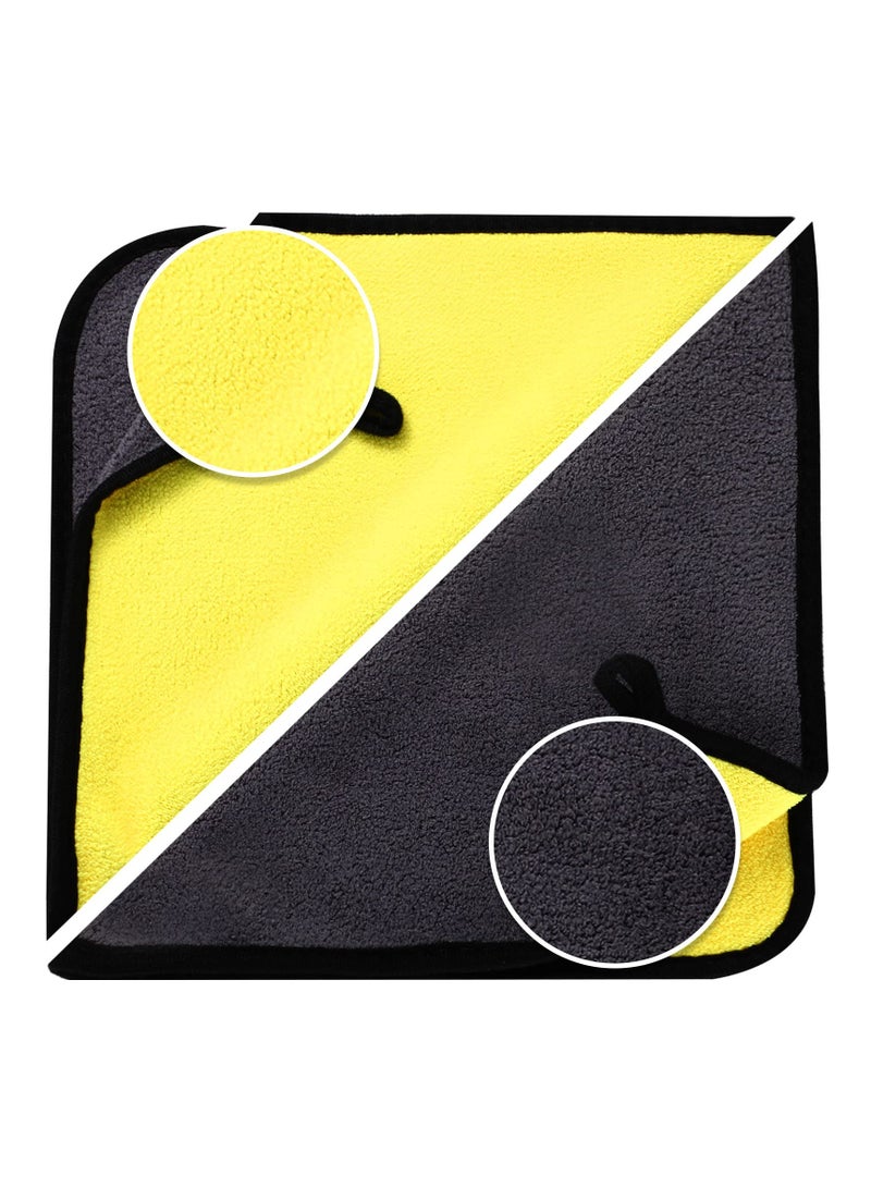 50 قطعة ألياف صغيرة تجفيف المناشف كمية كبيرة لغسل السيارات تنظيف السيارات التفاصيل التلقائية تجفيف الملابس لغسل السيارات، تنظيف منزلي، تجفيف PET، 400 GSM 12 × 12 بوصة (30 × 30 سم) - Image 3