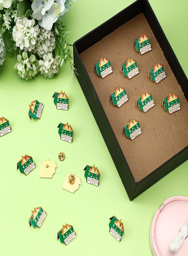 Ferreve 20 Pcs Dumpster Fire Pins Bulk Employee Appreciation Gifts for Coworkers Emotional Positive Support Enamel Pins for Coworkers Staff Teacher Nurse Team - Image 5