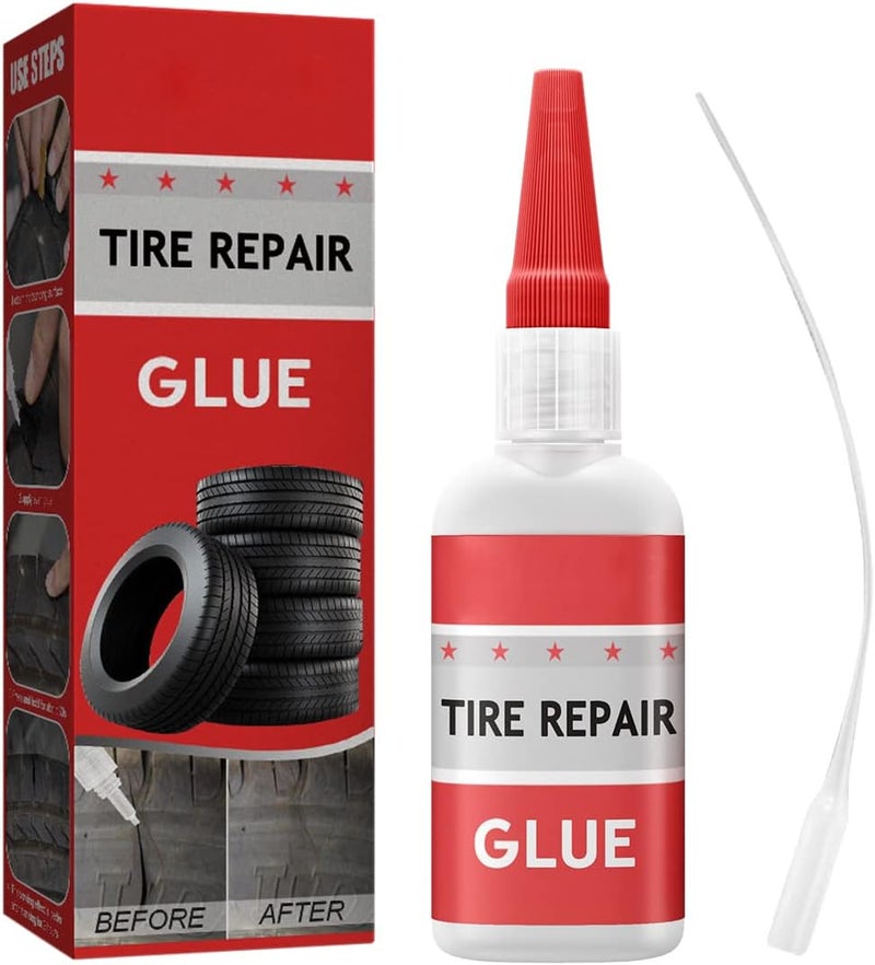 klarako Universal Repair Glue - [2023 New-Upgrade] Waterproof Strong Glue - All-Purpose Super Strength Glue - Tyre Repair Glue for Repair Tyre Crack and Tire Scratch (30ML, 1PC) - Image 1