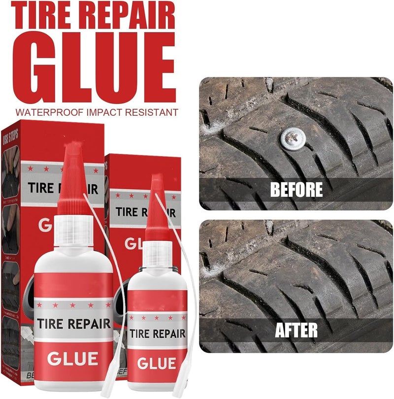klarako Universal Repair Glue - [2023 New-Upgrade] Waterproof Strong Glue - All-Purpose Super Strength Glue - Tyre Repair Glue for Repair Tyre Crack and Tire Scratch (30ML, 1PC) - Image 3