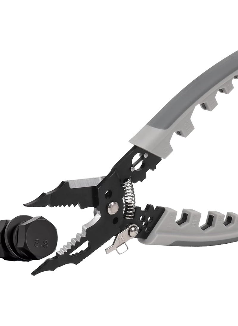 Gopinath Autolink - Gopinath Autolink 28 In 1 Stainless Steel Multifunction Wire Stripper and Cutter Pliers Tools For Electricians Crimper with Splitting Hand Tool for Cutting Stripping - Image 1