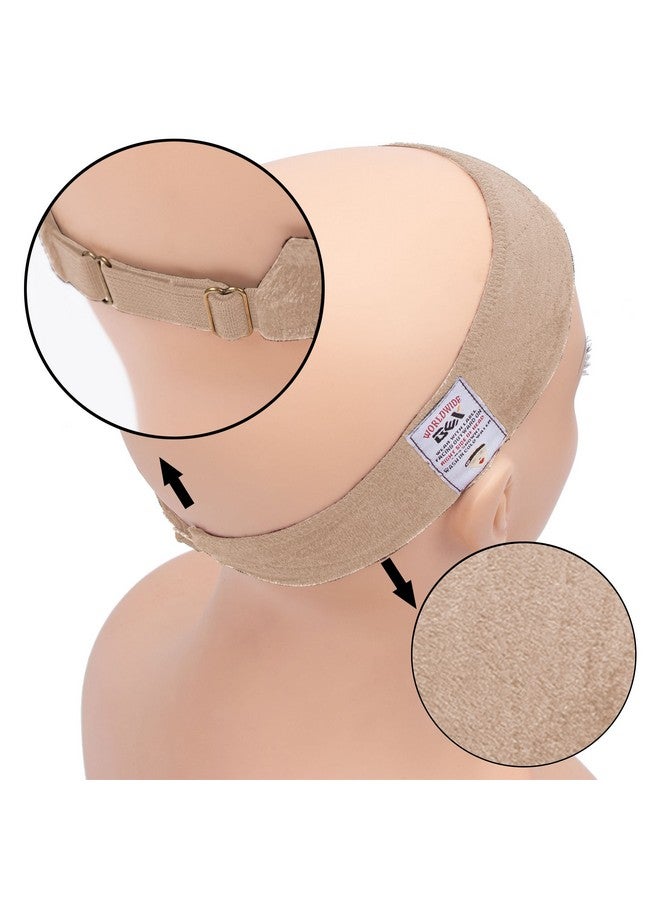 gexworldwide حزام جويب جرب القابل للتعديل مع إغلاق مرن من المخمل غير القابل للانزلاق لحلاقة الشعر (بيج) - Image 3