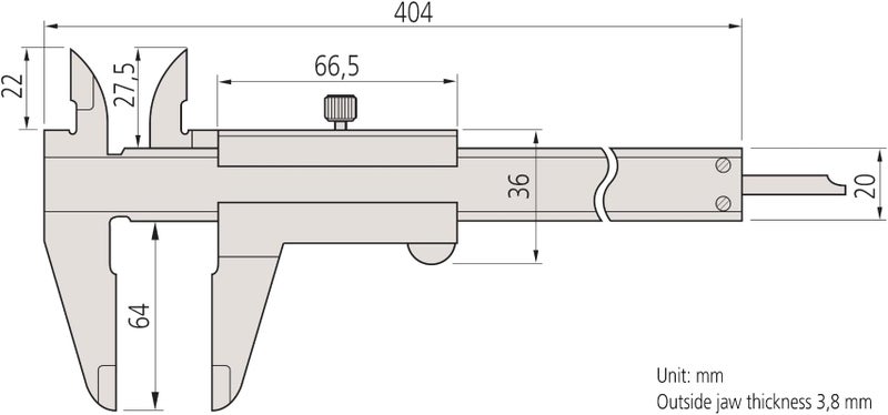 Mitutoyo 530 119 Vernier Caliper,300mm (12in) - Image 5