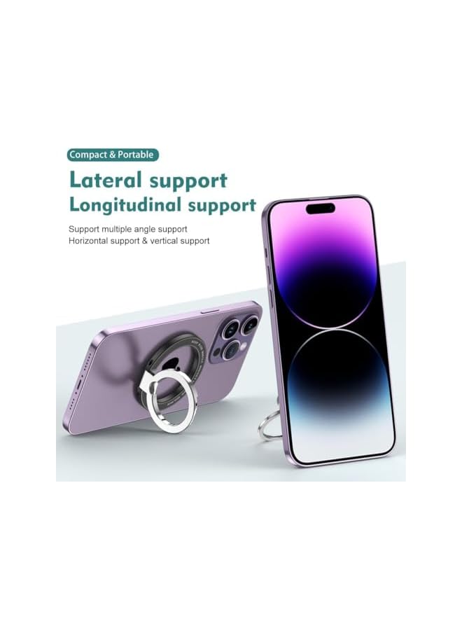 S-TOP Magnetic Phone Ring Holder, Ring Holder fit for iPhone 16/15/14/13/12 Series | Super Strong N55 Magnet | 360° Adjustable Kickstand | Compatible Grip & Car Mount | Wireless Charging Friendly - Image 2