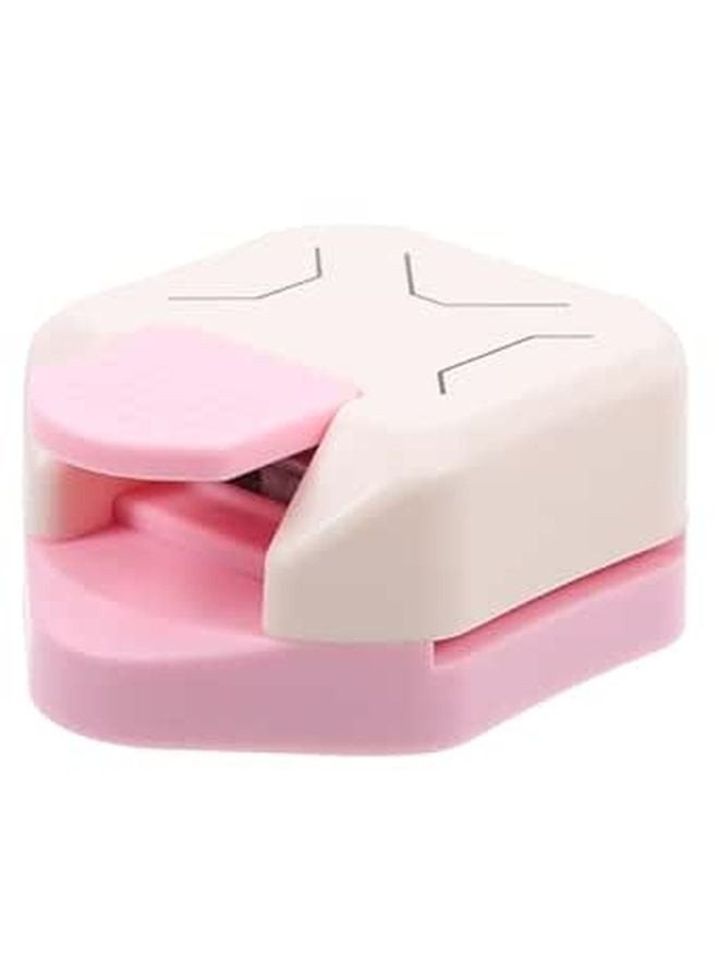 Pink 3 In 1 Edge Cutter Rounder And Trimmer For Paper Photos Crafts Scrapbooking - Image 1