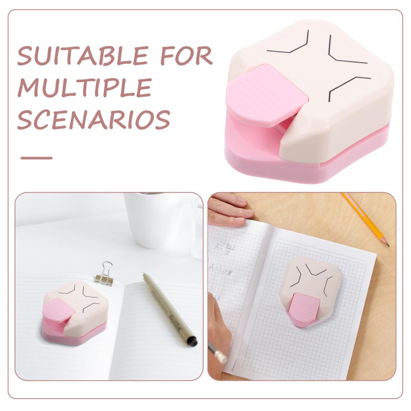 Pink 3 In 1 Edge Cutter Rounder And Trimmer For Paper Photos Crafts Scrapbooking - Image 4
