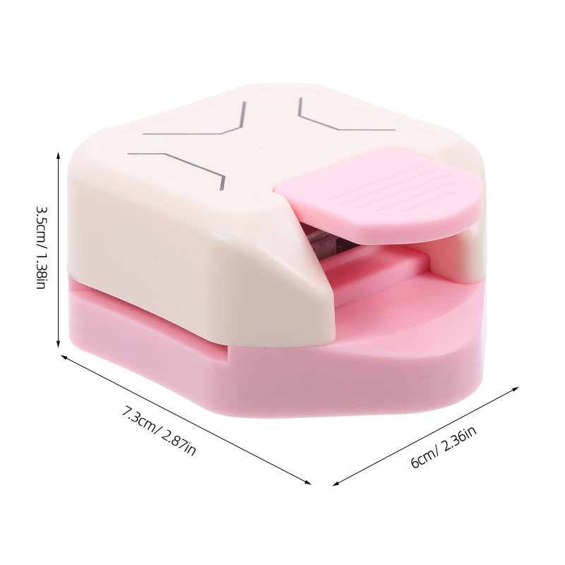 Pink 3 In 1 Edge Cutter Rounder And Trimmer For Paper Photos Crafts Scrapbooking - Image 3