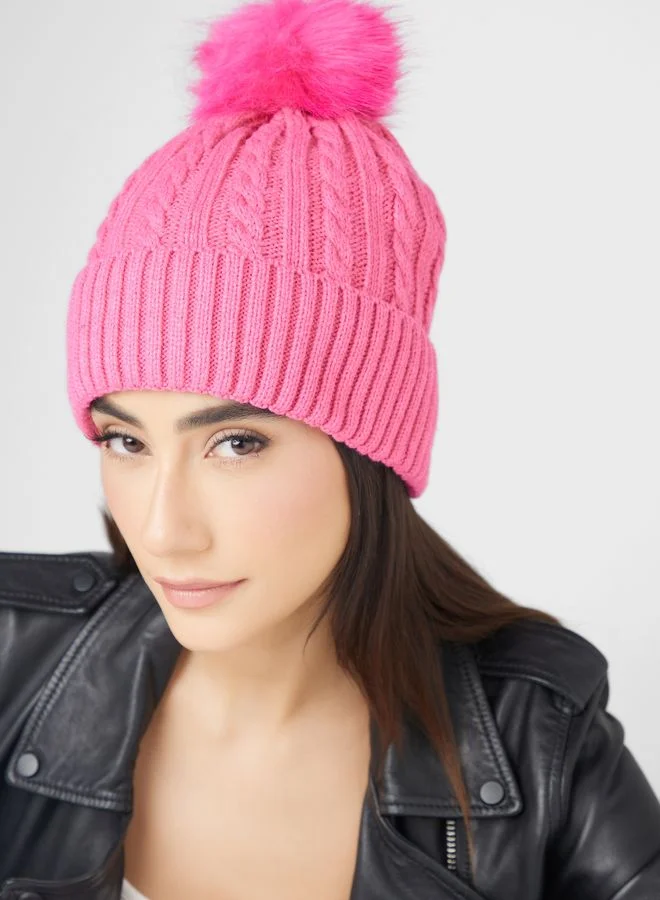 Ginger Cable Knit Winter Beanie