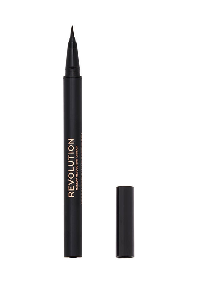 Makeup Revolution - Hair Stroke Brow Pen Dark Brown - Image 1