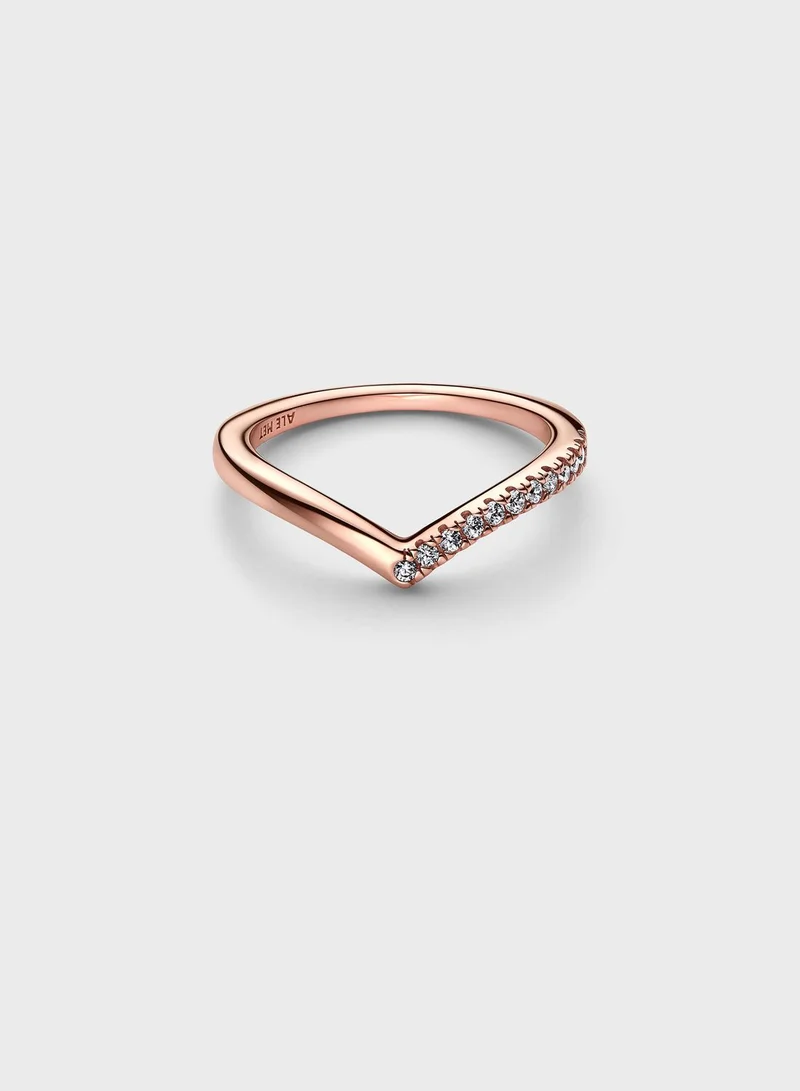 PANDORA Pandora Timeless Wish Half Sparkling Ring