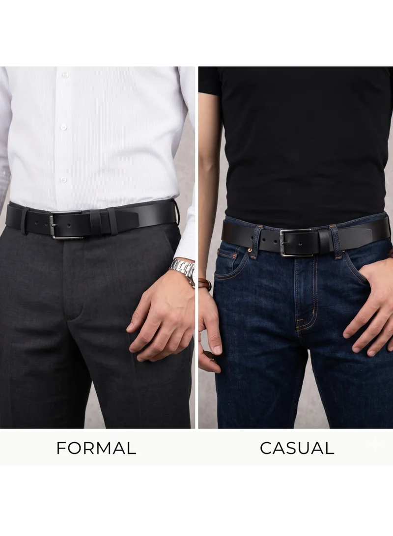Classic Milano Classic Milano Genuine Leather Belt for Men – Black and Brown Formal Men's Belt  – Men Belts for Office & Business Wear – Mens Belt Leather with Gift Box