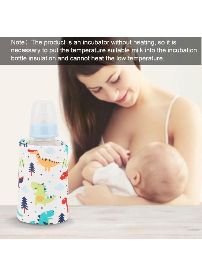 GOTOTOP Bottle Warmer Bag, Bottle Warmer Case Milk Warmer, Portable Cooler Bag with USB Charging Port for Baby Care(Dinosaur) - Image 2