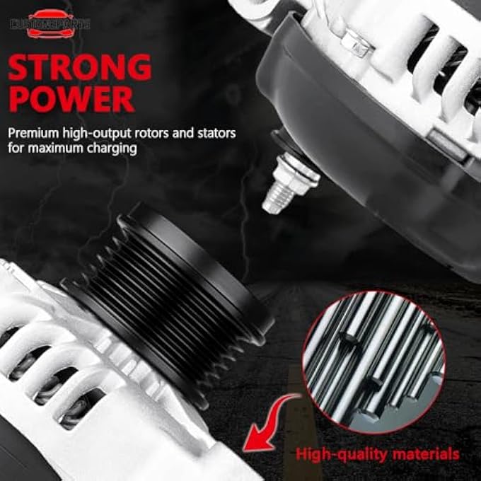 CUSTONEPARTS Alternator 130A 12V CW 7-Groove FIT 20082012 Honda Accord 2.4L; FIT 20092014 Acura TSX 2.4L Replaces 11390N, 11390, 104210-5890, 31100-R40-A01 - Image 4