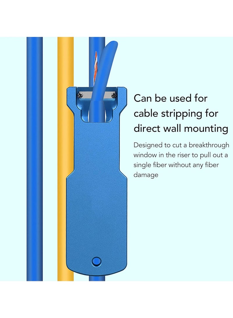 GGOOT Cable Stripper, Fiber Optic Cable Peeler, Optical Cable Longitudinal Bundle Tube Stripper, Metal Portable Peeling Tool - Image 2
