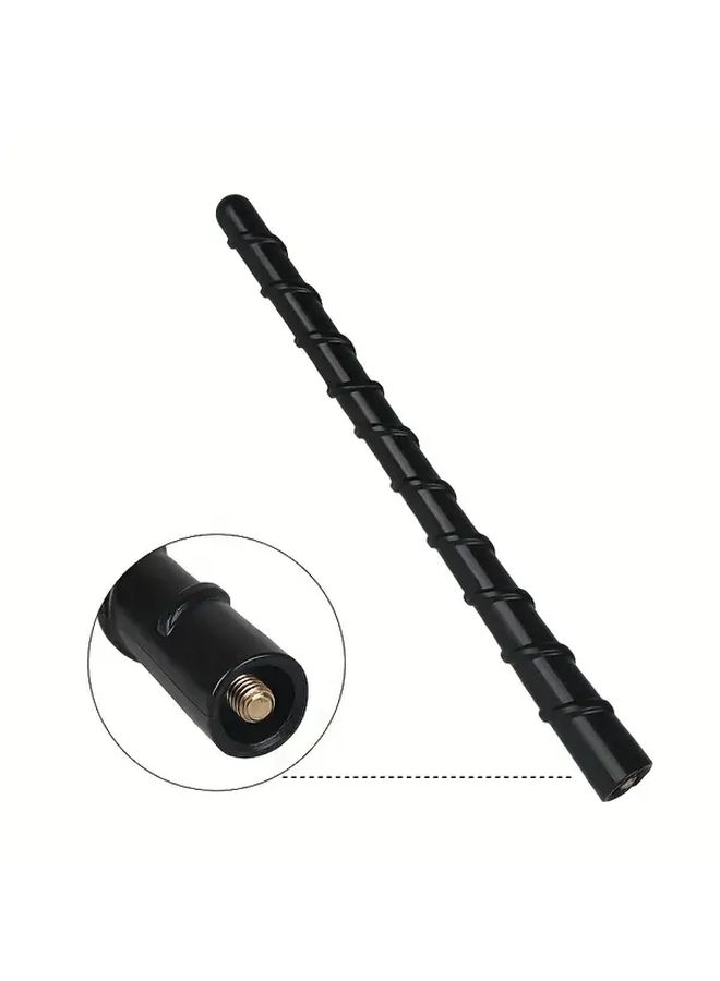 Black Universal Car Antenna Cover Flexible Rubber Short Antenna Enhanced Radio Reception - Image 5