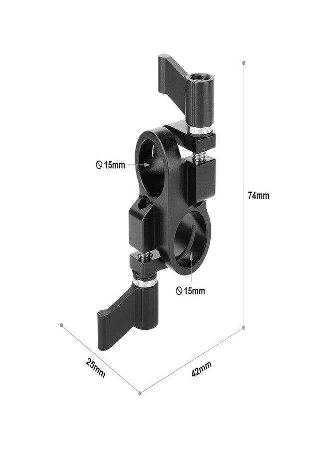 SZRIG 15mm Rod Clamp 90 Degree Rod Drill Adapter for DSLR Rig System Shoulder-Mounted Studio Accessories - Image 2