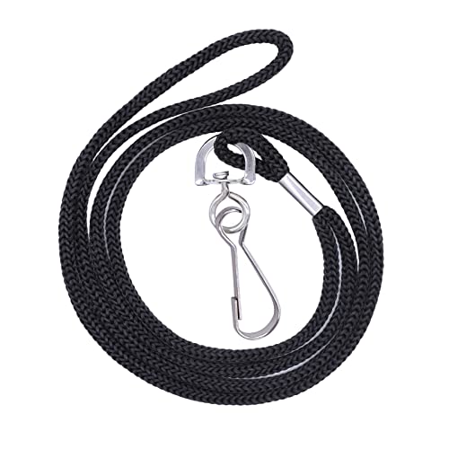 HOSL Black Nylon Lanyards, 100 Pack Bulk Office ID Card Lanyards with Swivel Hook (Modern/Fitted, 19 inches, 1.54lb) - Image 2