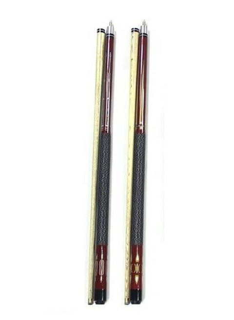 (Pack of 2) Canadian Maple Wood Billiard Pool Cue  57 inch 12mm Tip 17-19oz