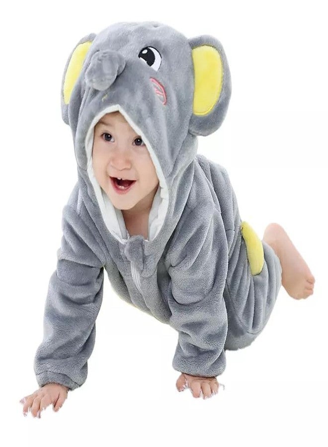 AVS Soft Unisex Baby Infant Kids Costume Jumpsuit Elephant Style Cosplay Clothes Bunting Outfits Snowsuit Hooded Romper Outwear Soft Pajamas for Baby Toddler Kids Cartoon Dress for Birthday - Image 1