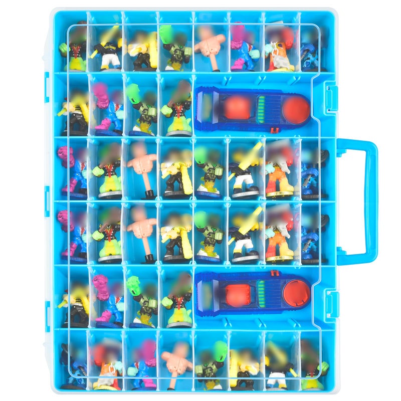 Aptbyte Case Compatible with Akedo Ultimate Arcade Warriors Starter Pack Toy Storage for Battle Arena Controller Warrior Collector Mini Battling Action Figures Holder for Akedo Playset Blue Case Only - Image 2