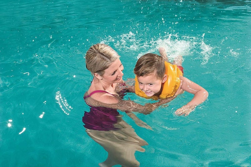 Drofail Toys Swimming Vest for Kids | Swimming Jacket for Boys & Girls Toys Swimming Vest Inflatable Step Chambers Life Jacket Jaket 3-6 Years Multi Color (S) - Image 4