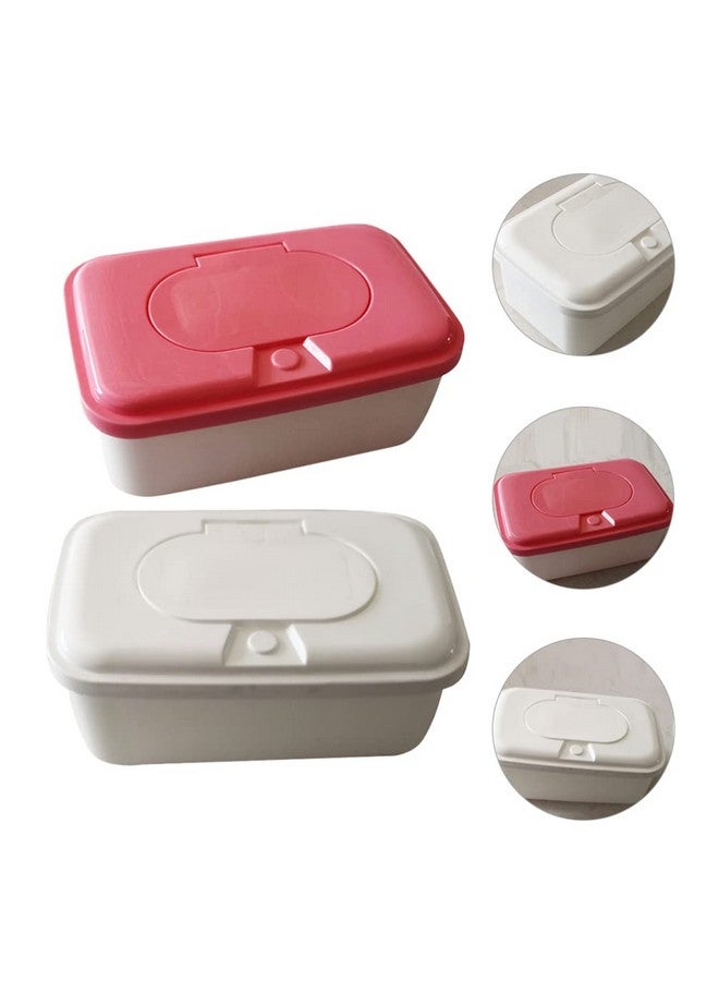 Toyvian Baby Wipes Dispenser Portable Refillable: 2pcs Toddler Wipe Holder Baby Wipes Container Reusable Wipes Case Baby Travel Box Random Color - Image 5