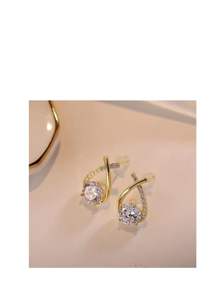 Women Earrings Stylish Design Simple and Versatile Highlight Personal Temperament and Charm Small Earrings - Image 4