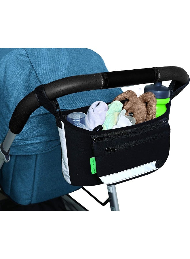 Little Chicks Universal Stroller Organizer Bag, Detachable Wristlet & Reflective Panel - Model CK098 - Image 3