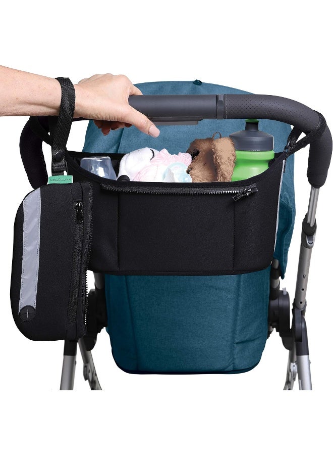 Little Chicks Universal Stroller Organizer Bag, Detachable Wristlet & Reflective Panel - Model CK098 - Image 4