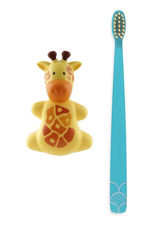 Flipper Pack Of 3 Toothbrush Cover And Toothbrush, Toothpaste Squirter - Image 3